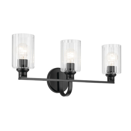 Kichler - 55226BKFLU - Three Light Bath - Gioe - Black
