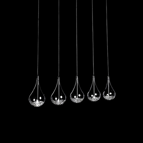 Kuzco Lighting - 439105 - Five Light Pendant - Pendants - Chrome