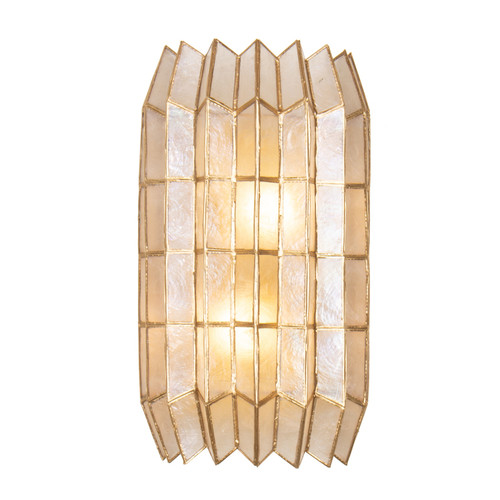 Kalco - 522621OL - Two Light Wall Sconce - Fractal - Oxidized Gold Leaf