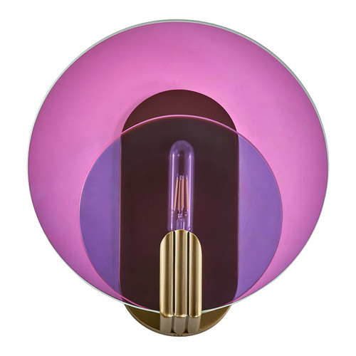Kalco - 528521WB - One Light Wall Sconce - Optics - Winter Brass
