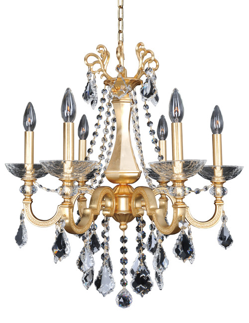 Allegri - 025450-011-FR001 - Six Light Chandelier - Barret - French Gold
