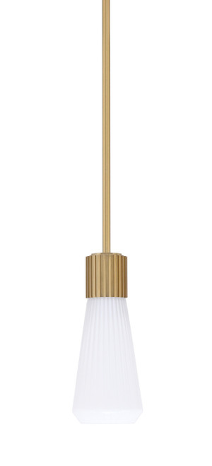 Toltec Lighting - 4801-NAB-881 - One Light Mini Pendant - Everleigh - New Age Brass
