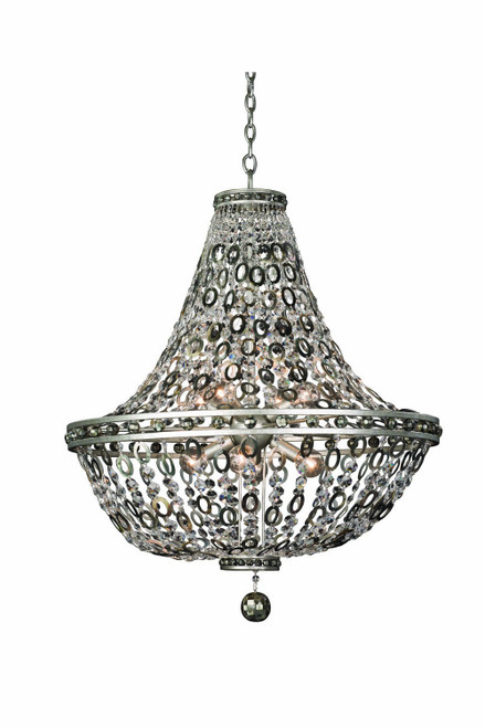 Allegri - 029952-042 - Eight Light Pendant - Lucia - Vintage Silver Leaf