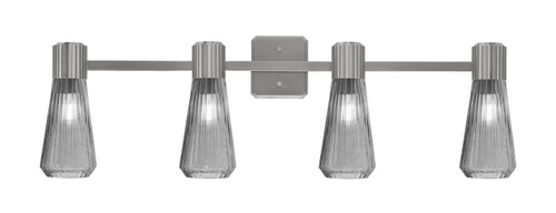 Toltec Lighting - 4824-GP-882 - Four Light Bath Bar - Everleigh - Graphite
