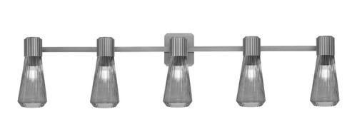 Toltec Lighting - 4825-GP-882 - Five Light Bath Bar - Everleigh - Graphite