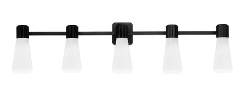 Toltec Lighting - 4825-MB-881 - Five Light Bath Bar - Everleigh - Matte Black