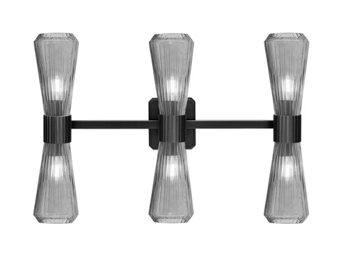 Toltec Lighting - 4826-MB-882 - Six Light Bath Bar - Everleigh - Matte Black