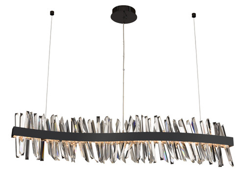 Allegri - 030258-052 - LED Island Pendant - Glacier - Matte Balck