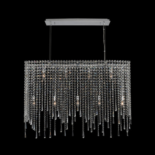 Allegri - 035160-010-FR001 - Nine Light Island Pendant - Gocce - Chrome