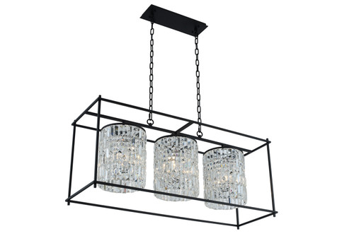Allegri - 036160-052-FR001 - Nine Light Island Pendant - Joni - Matte Black