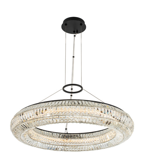 Allegri - 037156-052-FR001 - LED Pendant - Tamburo - Matte Black w Polished Chrome