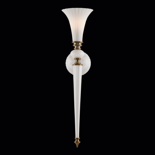 Allegri - 043621-044-WHITE - One Light Wall Sconce - Bianca - Winter Brass