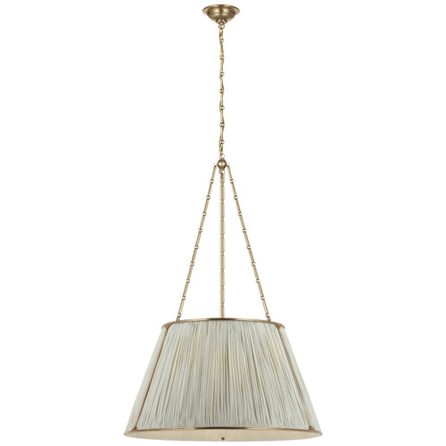 manufacturer_finish:Hand-Rubbed Antique Brass|manufacturer_glass:18 x 28 x 16 Blue Charee Stripe Pleat