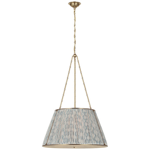 manufacturer_finish:Hand-Rubbed Antique Brass|manufacturer_glass:18 x 28 x 16 Blue Aditi Pleat
