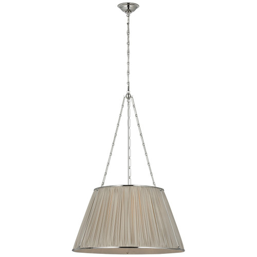 manufacturer_finish:Polished Nickel|manufacturer_glass:18 x 28 x 16 Champagne Silk Pleat
