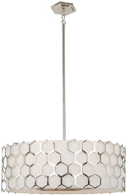 George Kovacs - P1896-613 - Six Light Pendant - Missing Link - Polished Nickel