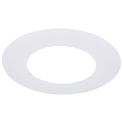 Satco - S13542 - 8-Inch Flat Goof Ring for Commercial Downlights - Matte White