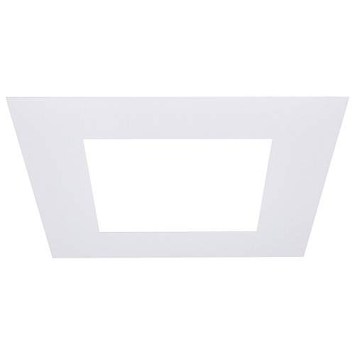 Satco - S13552 - 8-Inch Flat Goof Ring for Commercial Downlights - Matte White