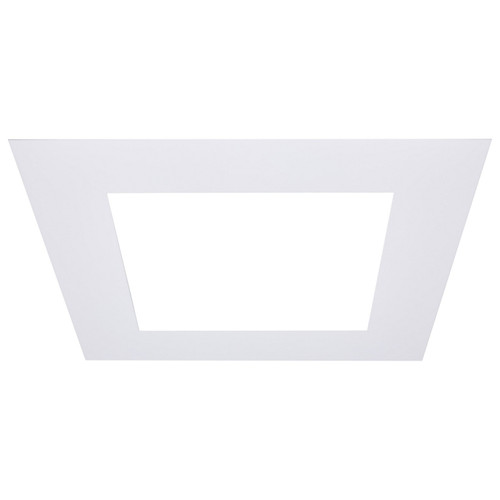 Satco - S13553 - 10-Inch Flat Goof Ring for Commercial Downlights - Matte White