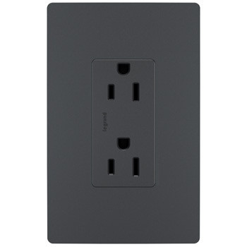 Legrand - 885TRGCC12 - Tamper-Resistant Outlet - radiant - Graphite
