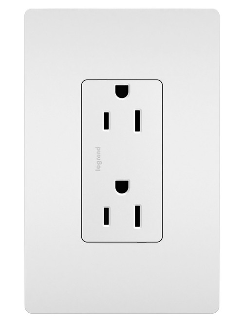 Legrand - 885TRW - Tamper-Resistant Outlet - radiant - White