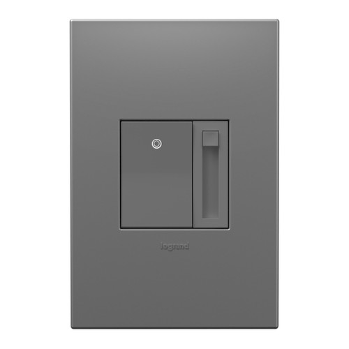 Legrand - ADPD153LM2 - 150W LED Advanced Dimmer with Microban - adorne - Magnesium