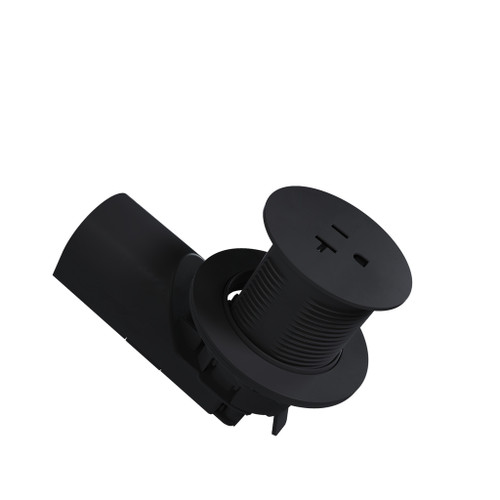 Legrand - CP498TR20BK - Single Kitchen Countertop Outlet TR 20A 125V - radiant - Black
