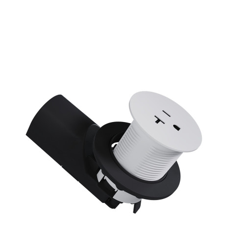 Legrand - CP498TR20W - Single Kitchen Countertop Outlet TR 20A 125V - radiant - White