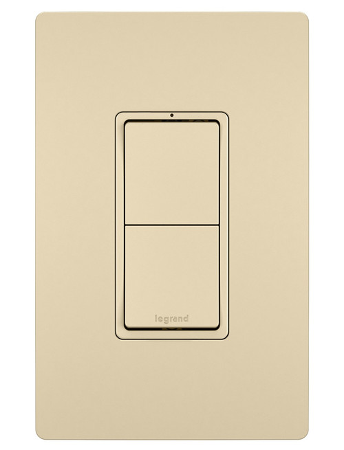 Legrand - RCD11I - Two Single-Pole Switches - radiant - Ivory