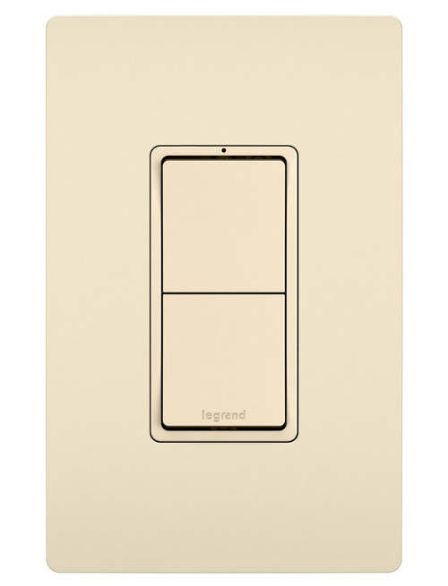 Legrand - RCD11LA - Two Single-Pole Switches - radiant - Light Almond