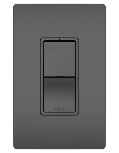 Legrand - RCD33BK - Two Single Pole/3-Way Switches - radiant - Black