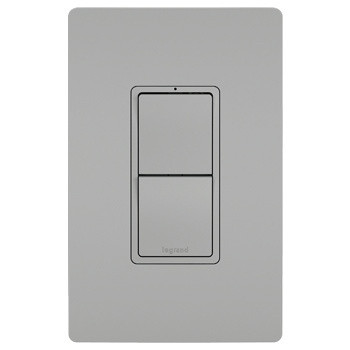 Legrand - RCD33GRY - Two Single Pole/3-Way Switches - radiant - Gray