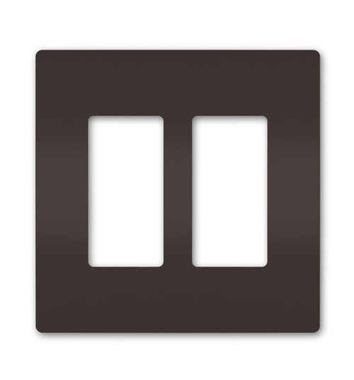 Legrand - RWP262 - Two-Gang Screwless Wall Plate - radiant - Brown