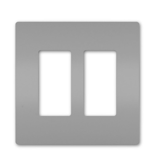 Legrand - RWP262GRY - Two-Gang Screwless Wall Plate - radiant - Gray