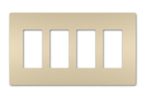 Legrand - RWP264I - Four-Gang Screwless Wall Plate - radiant - Ivory