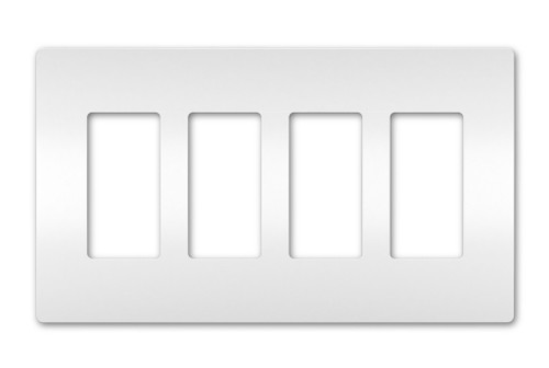 Legrand - RWP264W - Four-Gang Screwless Wall Plate - radiant - White