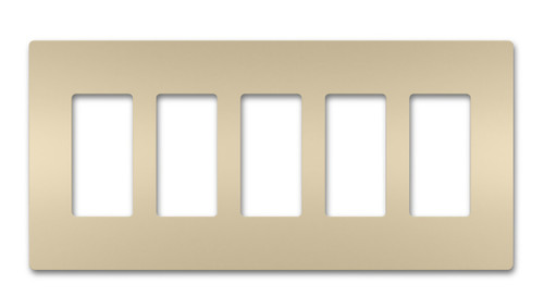 Legrand - RWP265I - Five-Gang Screwless Wall Plate - radiant - Ivory