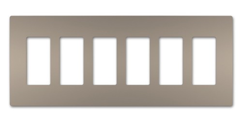 Legrand - RWP266NI - Six-Gang Screwless Wall Plate - radiant - Nickel
