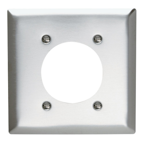 Legrand - SS703 - Power Outlet Receptacle Openings Two Gang 302/304 Steel - radiant