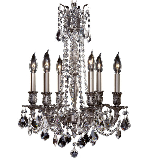 manufacturer_finish:Antique Silver|light_source:Incandescent|crystal:French Pendaloque Precision