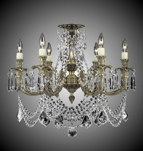 manufacturer_finish:Antique Black Glossy|light_source:Incandescent|crystal:French Pendaloque Precision