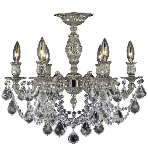manufacturer_finish:Silver|light_source:Incandescent|crystal:A - Precision Clear French Pendaloque Crystal