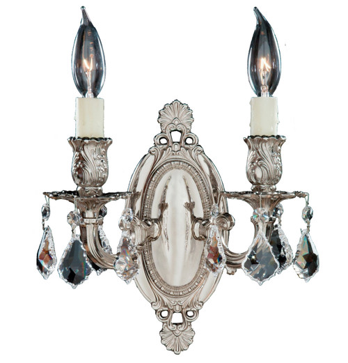 manufacturer_finish:Silver|light_source:Incandescent|crystal:A - Precision Clear French Pendaloque Crystal