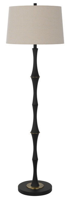 Cal Lighting - BO-3241FL - One Light Floor Lamp - Salter - Matte Black/ Antique Brass
