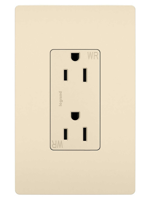 Legrand - 885TRWRLA - Outdoor Outlet - radiant - Light Almond