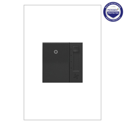 Legrand - AAFN4S16AG4 - Paddle Fan Speed Control Switch with Microban - adorne - Graphite