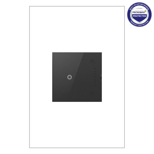 Legrand - ADTH4FBL3PG4 - 0-10V Touch Dimmer with Microban - adorne - Graphite