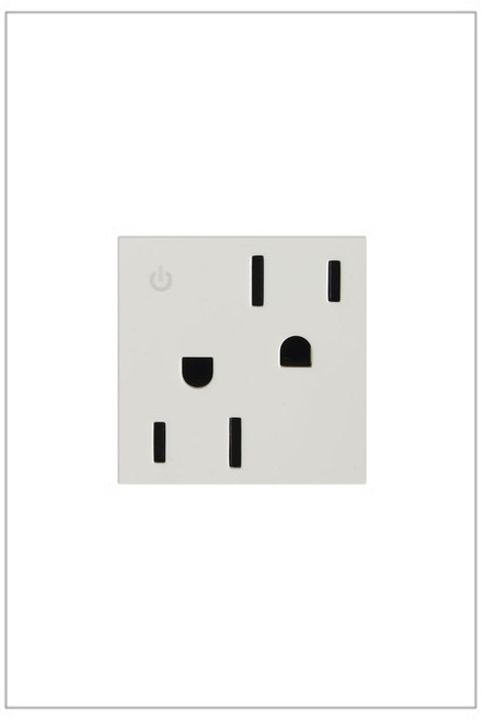 Legrand - ARCD152W10 - 15A Tamper-Resistant Dual-Controlled Outlet - adorne - White
