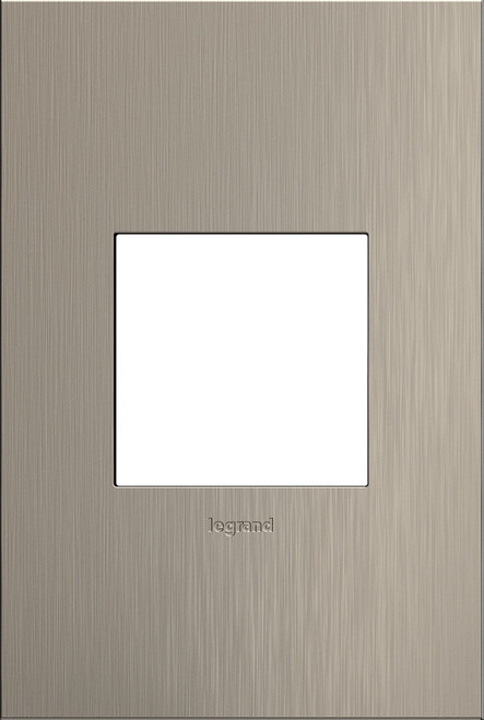 Legrand - AWC1G2SN4 - One-Gang Screwless Wall Plate - adorne - Satin Nickel