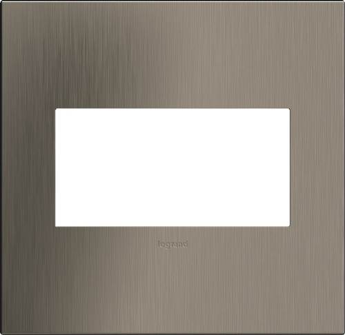 Legrand - AWC2GSN4 - Two-Gang Screwless Wall Plate - adorne - Satin Nickel